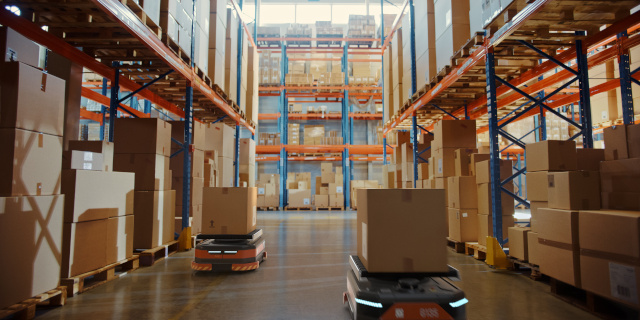 AMRを活用した工場／倉庫内の搬送