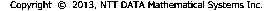 Copyright(C) 2001 NTT DATA MATHEMATICAL SYSTEMS, Inc.