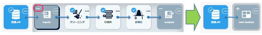 モジュールノードの実行